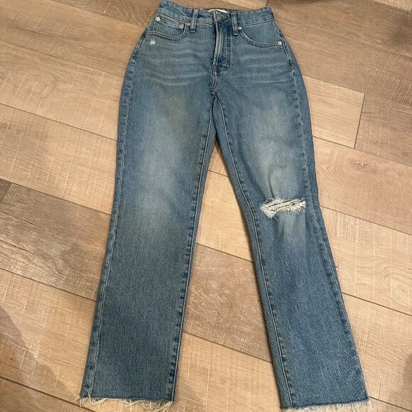 MADEWELL WOMENS DENIM JEANS CURVY PERFECT VINTAGE JEAN SIZE 23 - Picture 1 of 9